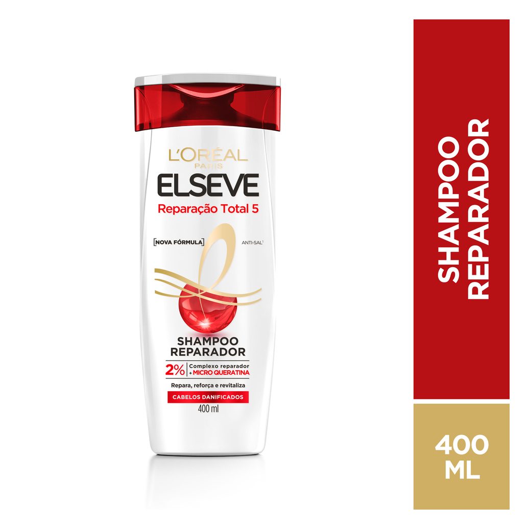 Shampoo Elseve Reparação Total 5 Reparador 400ml