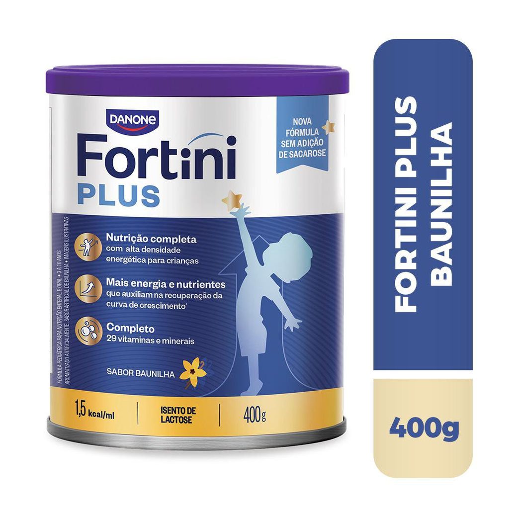 Suplemento Alimentar Infantil Fortini Plus Sabor Baunilha 400g
