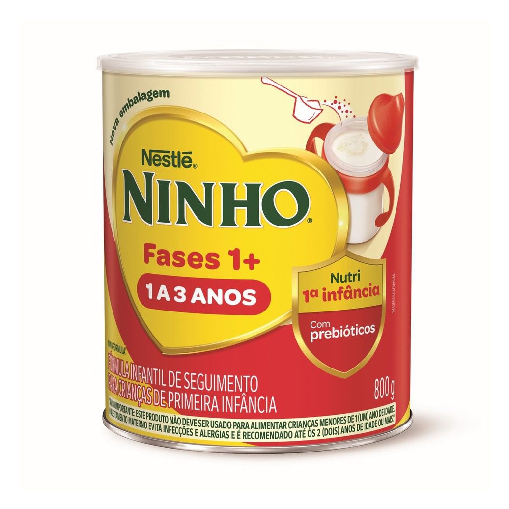 Fórmula Infantil Ninho Primeira Infância 1 a 3 Anos Nutri Fases 1+ 800g