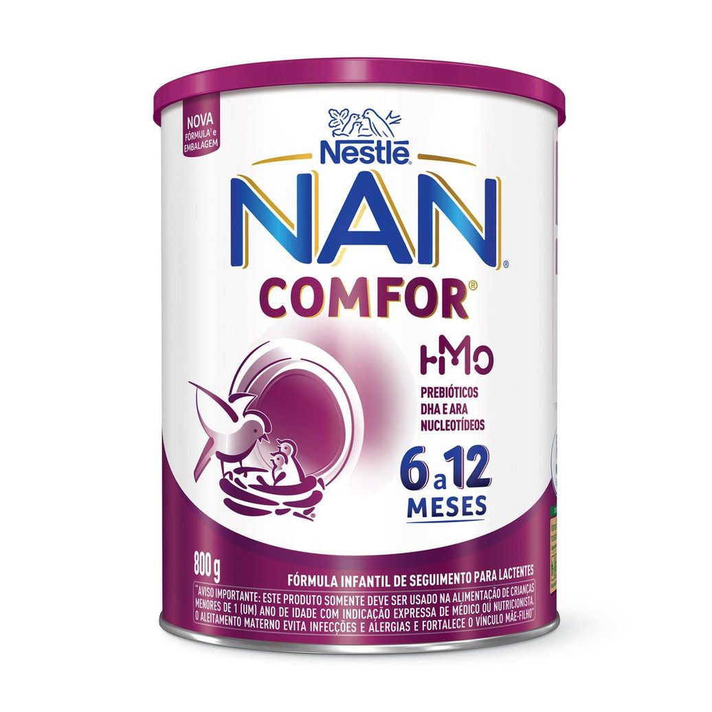 Fórmula Infantil NAN Comfor HMO de 6 a 12 meses 800g
