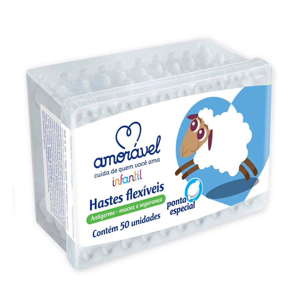 Hastes Flexíveis Amorável 50 Unidades