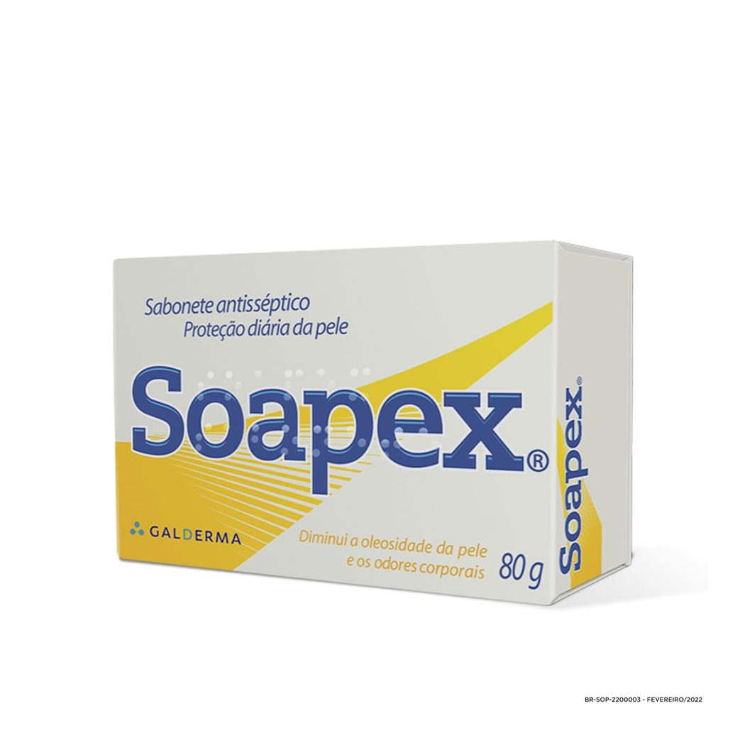 Sabonete em Barra Facial Soapex Antisséptico 80g