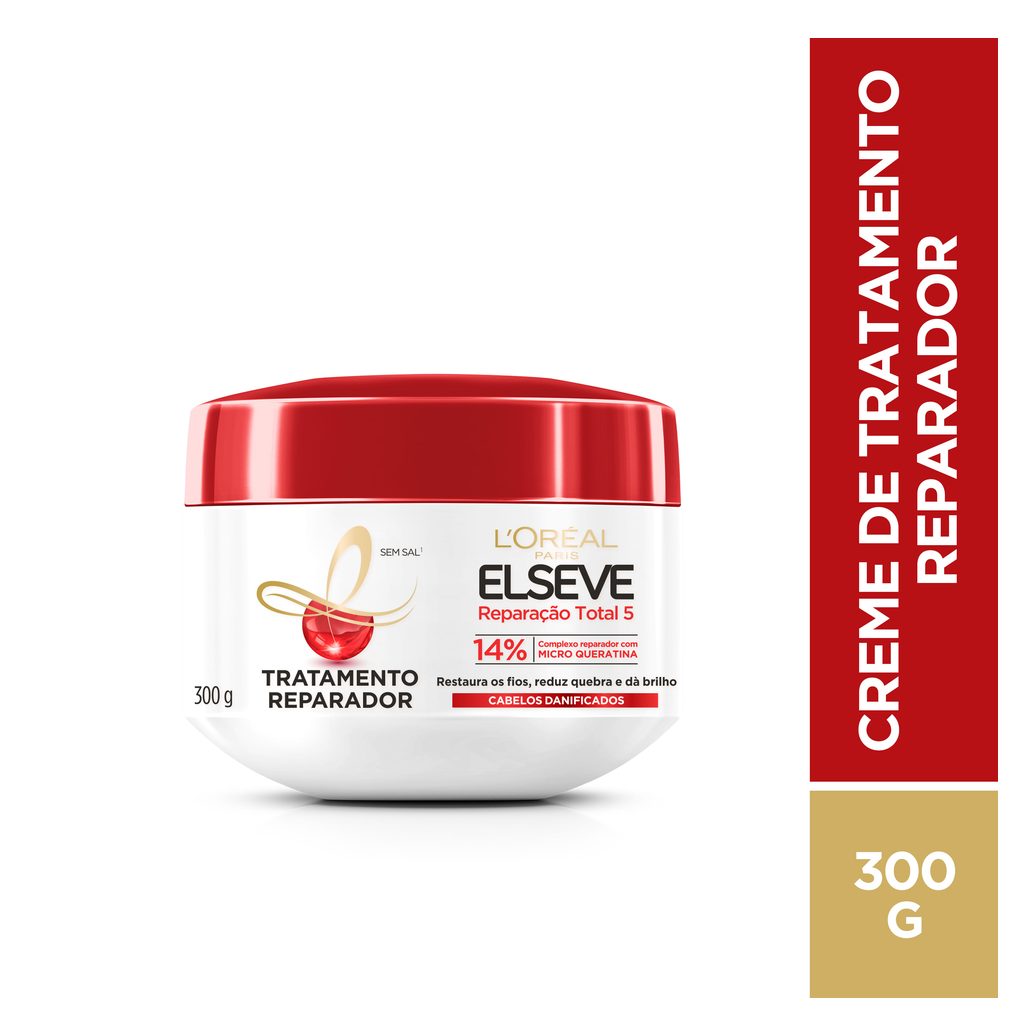 Creme de Tratamento Capilar Elseve Reparação Total 5 Reparador 300g