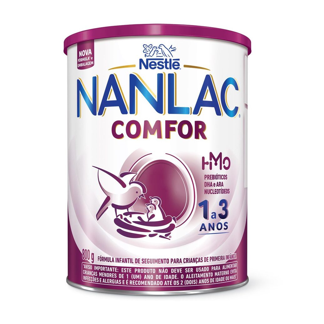 Fórmula Infantil Nanlac Comfor de 1 a 3 anos 800g