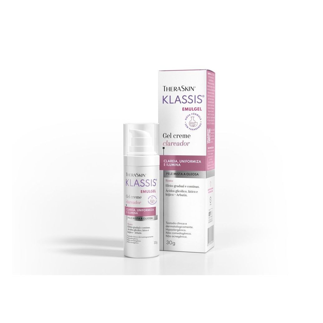 Gel Creme Facial Theraskin Klassis Clareador FPS 20 30g
