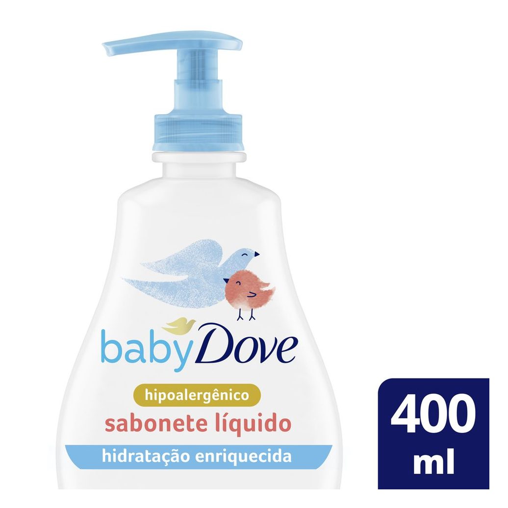 Sabonete Líquido Infantil Baby Dove Hidratação Enriquecida da Cabeça aos Pés 400ml
