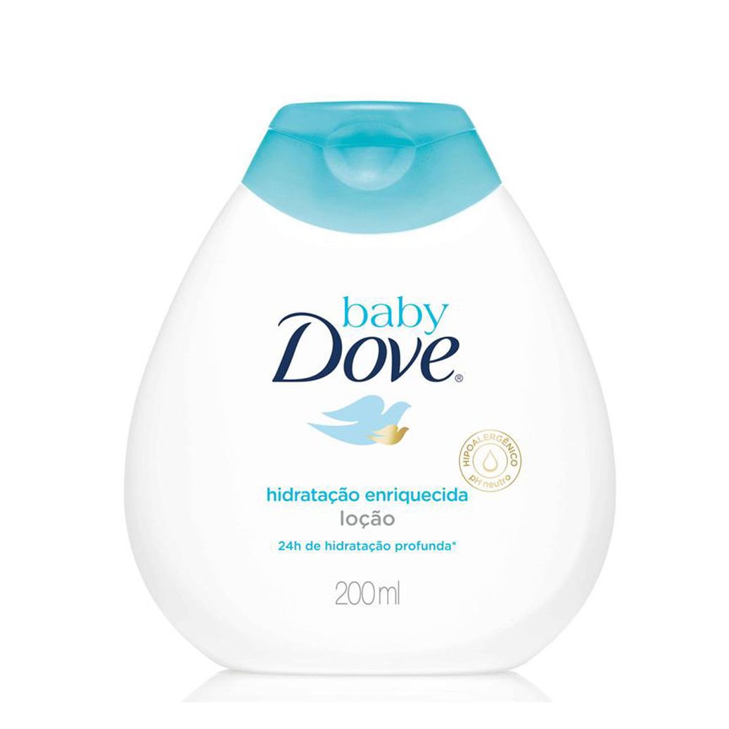 Loção Hidratante Infantil Baby Dove Hidratação Enriquecida Bebê Hipoalergênica 200ml