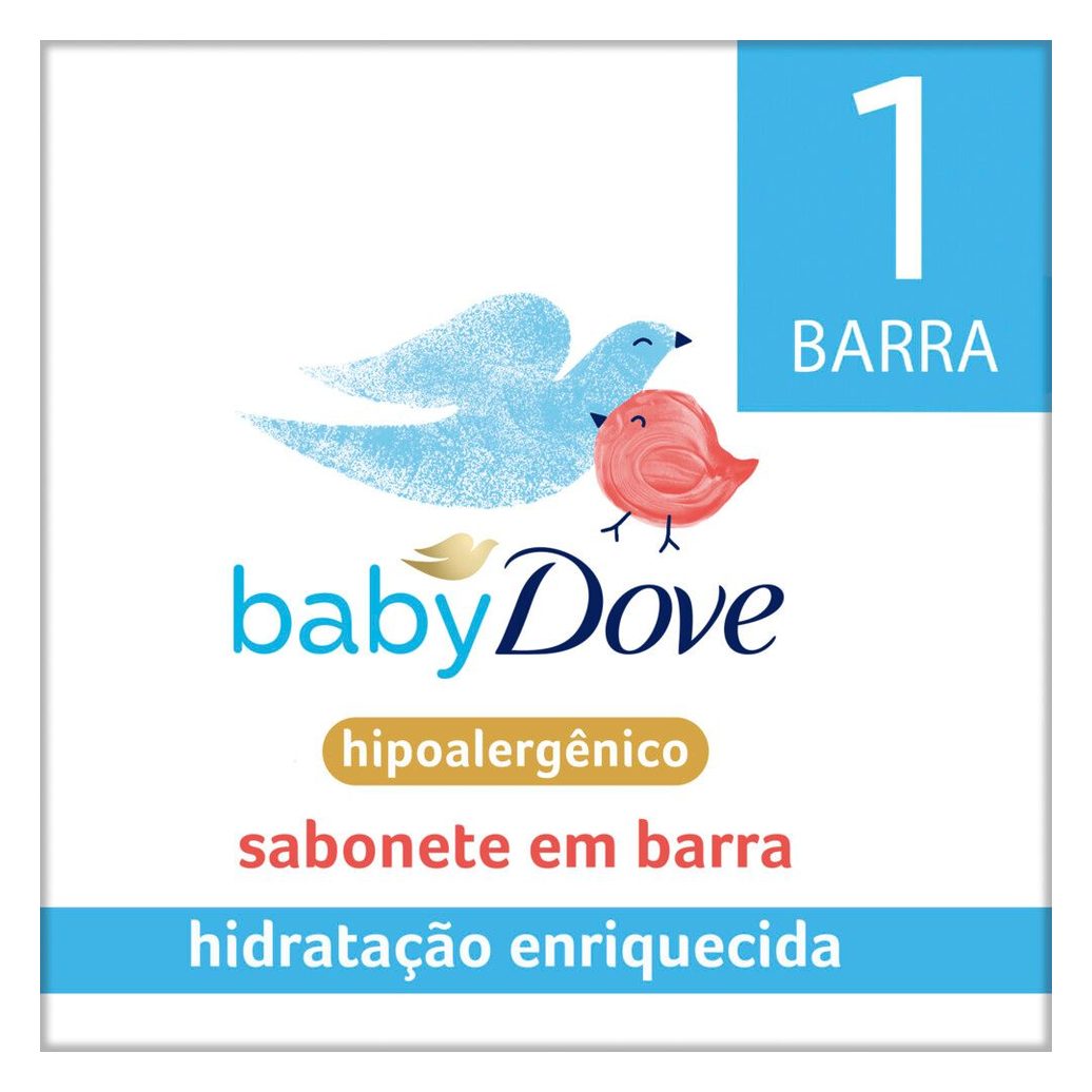 Sabonete em Barra Infantil Baby Dove Hidratação Enriquecida 75g