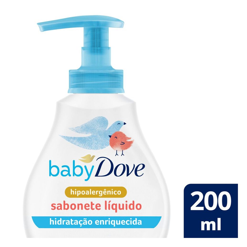 Sabonete Líquido Infantil Baby Dove Hidratação Enriquecida 200ml