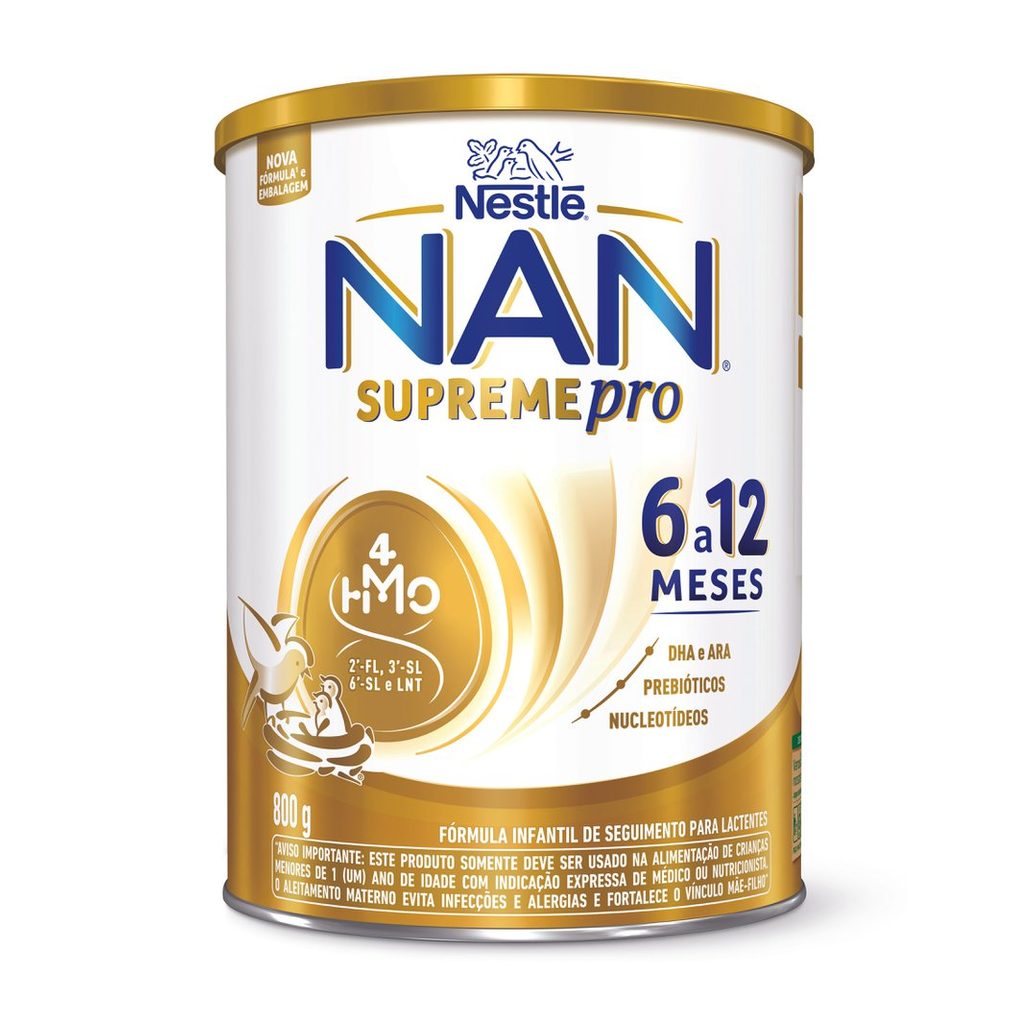 Fórmula Infantil NAN Supreme Pro de 6 a 12 meses 800g
