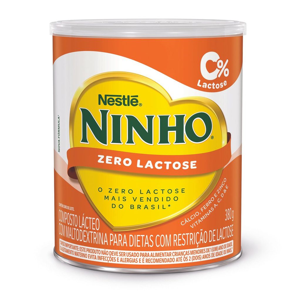 Composto lacteo Ninho Forti+ zero Lactose 380g