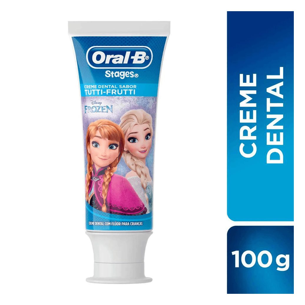 Creme Dental Infantil Oral-B Stages Frozen com Flúor 100g