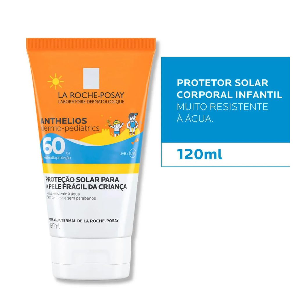 Protetor Solar La Roche-Posay Anthelios FPS60 Dermo-Pediatrics 120ml