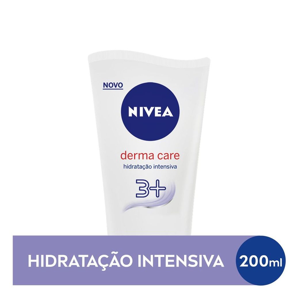 Loção Corporal Nivea Derma Care Hidratação Intensiva 3+ 200ml