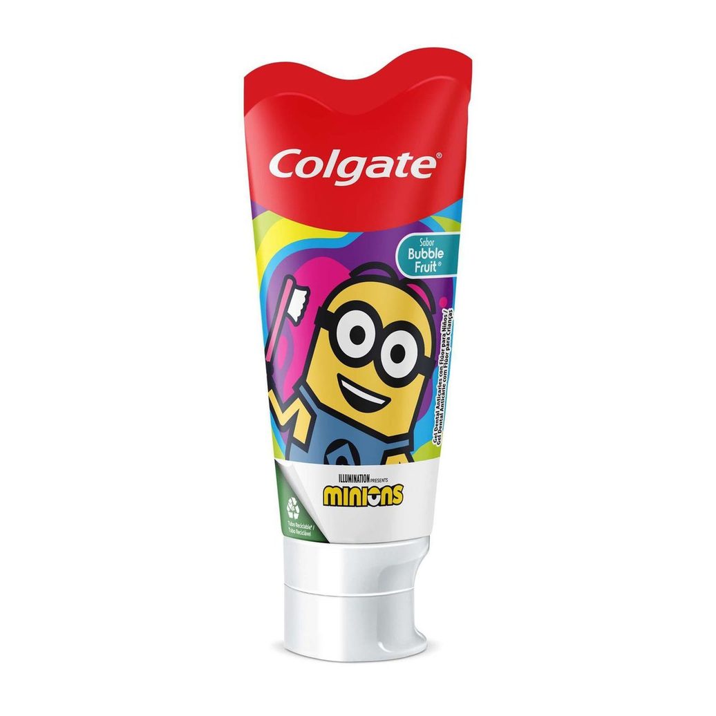 Creme Dental Infantil Colgate Smiles Minions Sabor Bubble Fruit 100g