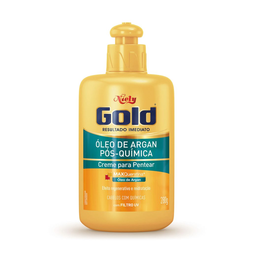 Creme de Pentear Niely Gold Pós-Química Óleo de Argan 250g