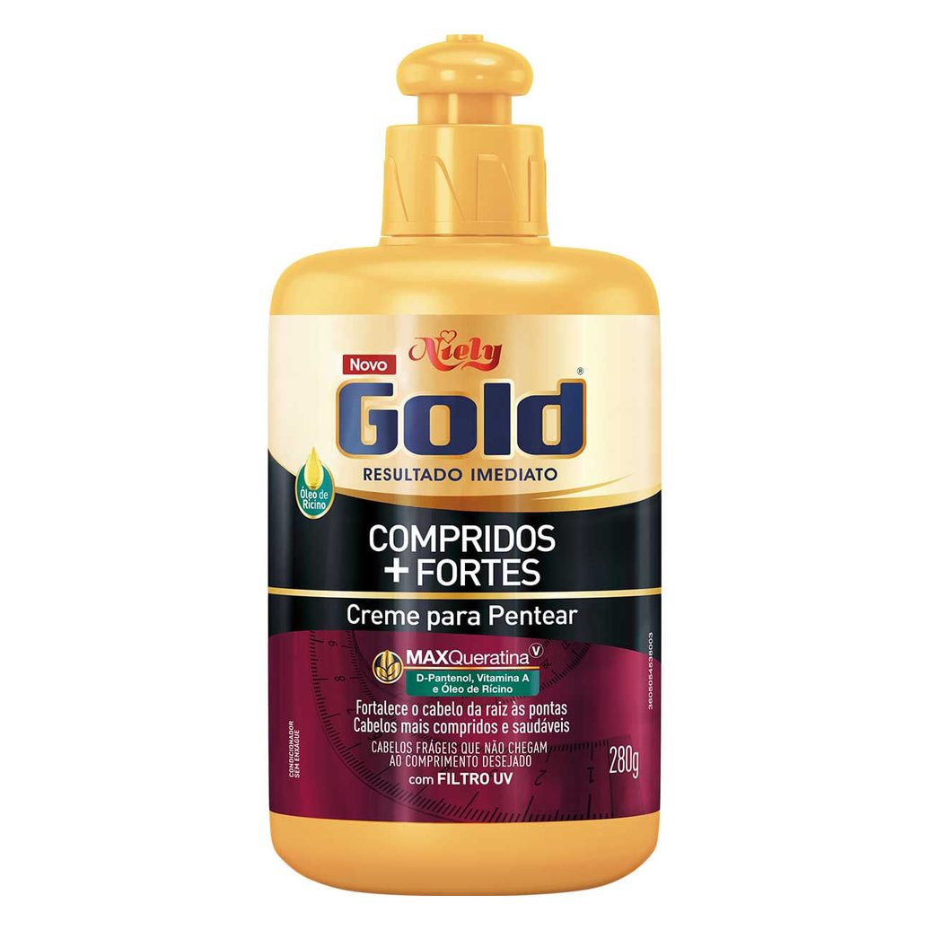 Creme de Pentear Niely Gold Compridos + Fortes 280g