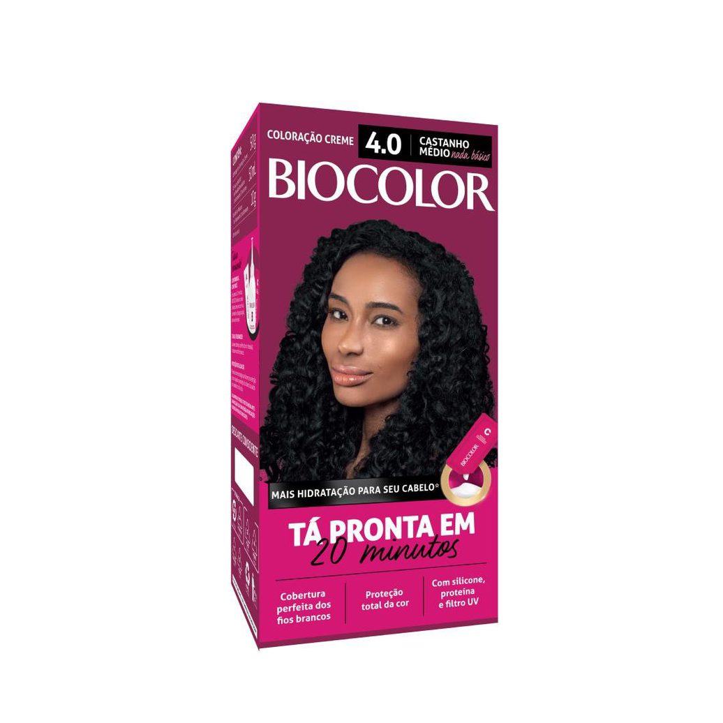 Tinta de Cabelo Biocolor Mini Kit Castanho Malícia 4.0