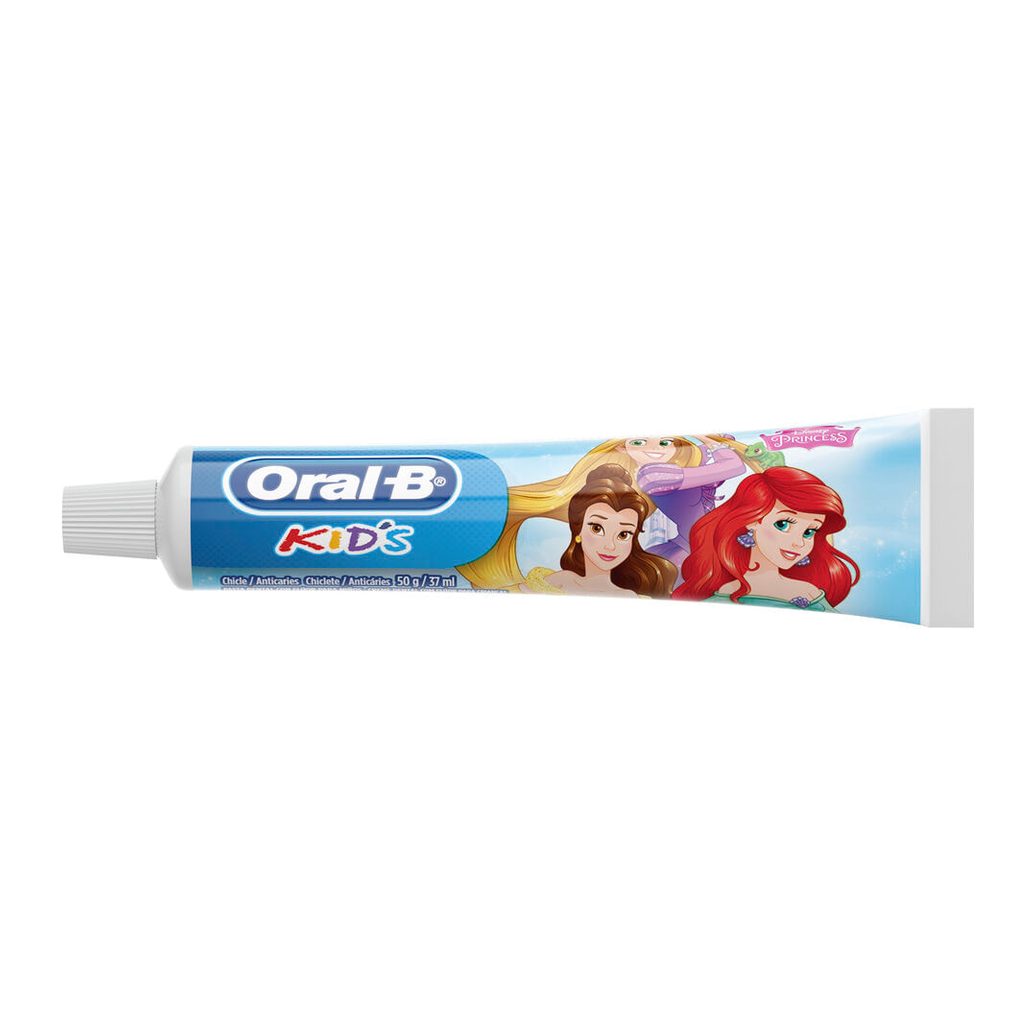 Creme Dental Infantil Oral-B Kids Disney Princesas Anticáries com Flúor 50g