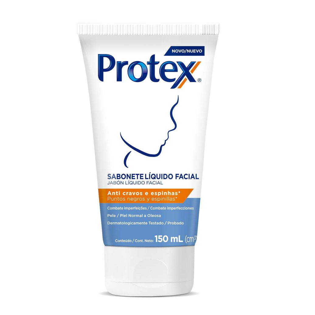 Sabonete Protex Facial Anti Cravos E Espinhas Líquido 150ml