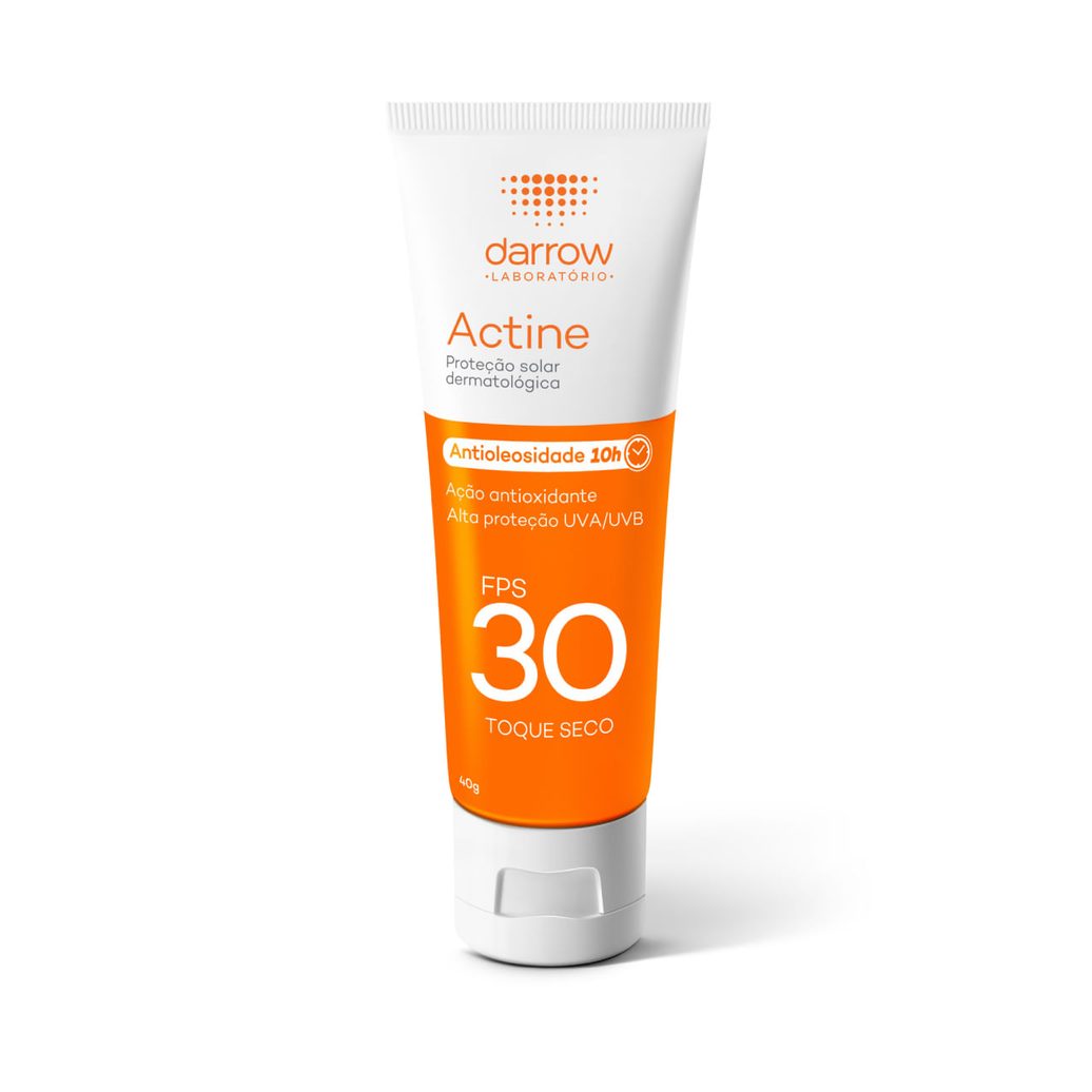 Protetor Solar Facial Darrow Actine Antioleosidade 10h FPS30 40g