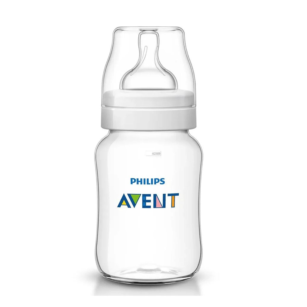 Mamadeira Philips Avent Classic+ +1 mês Anticólicas 260ml 1 Unidade