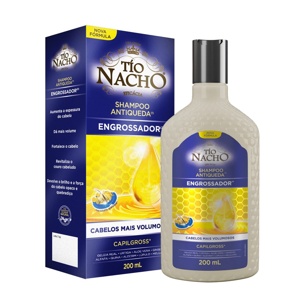 Shampoo Tío Nacho Engrossador Antiqueda Capillgross 200ml