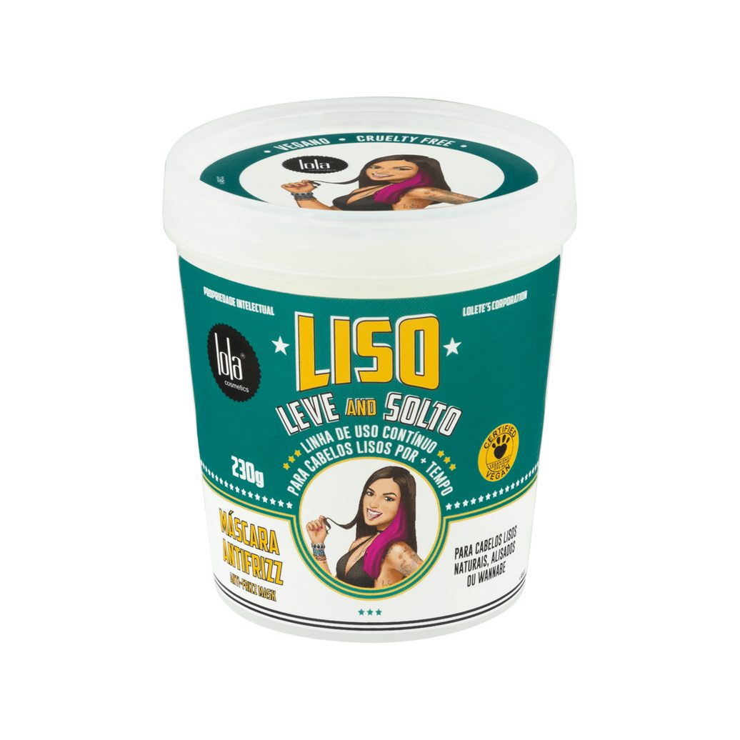 Máscara Capilar Lola Liso, Leve e Solto Anti Frizz 230g