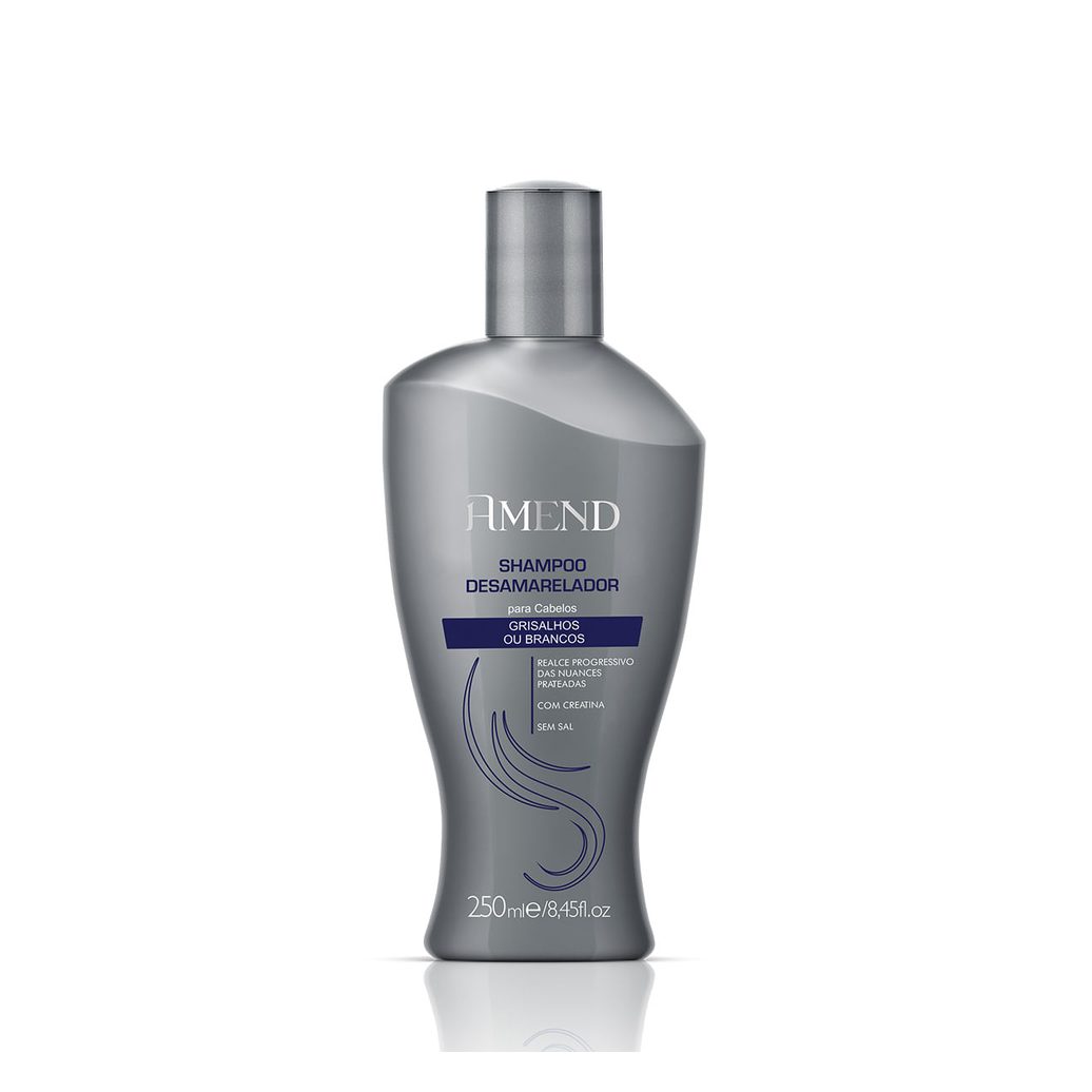 Shampoo Amend Desamarelador para Cabelos Grisalhos e Brancos 250ml