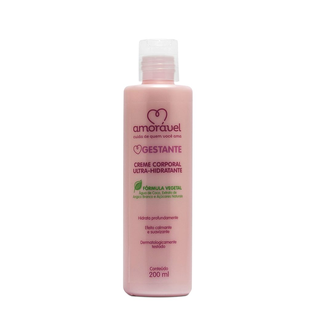 Creme Corporal amorável Gestante ultra/hidratante 200ml