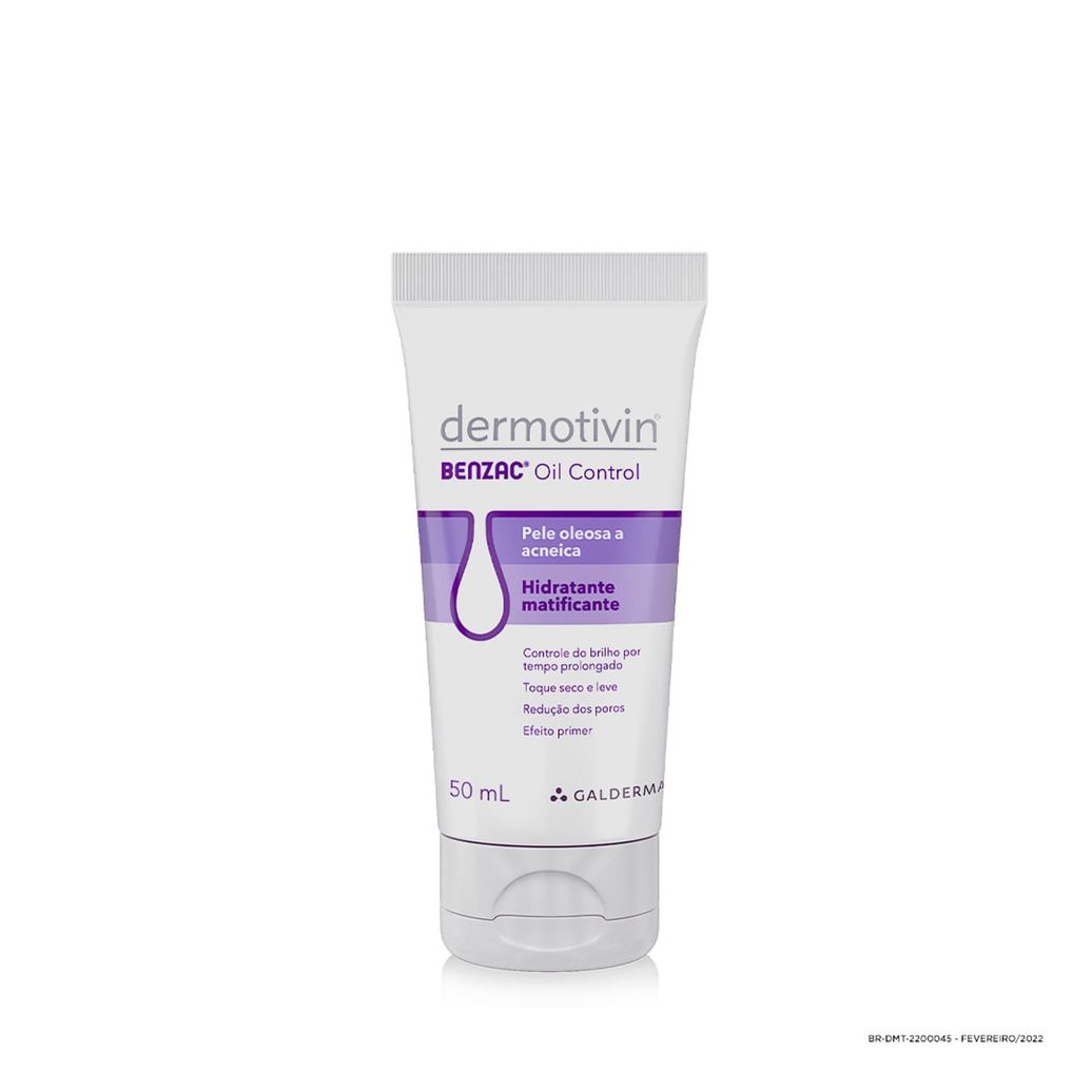 Hidratante Facial Dermotivin Benzac Oil Control Matificante Pele Oleosa e Acneica 50ml