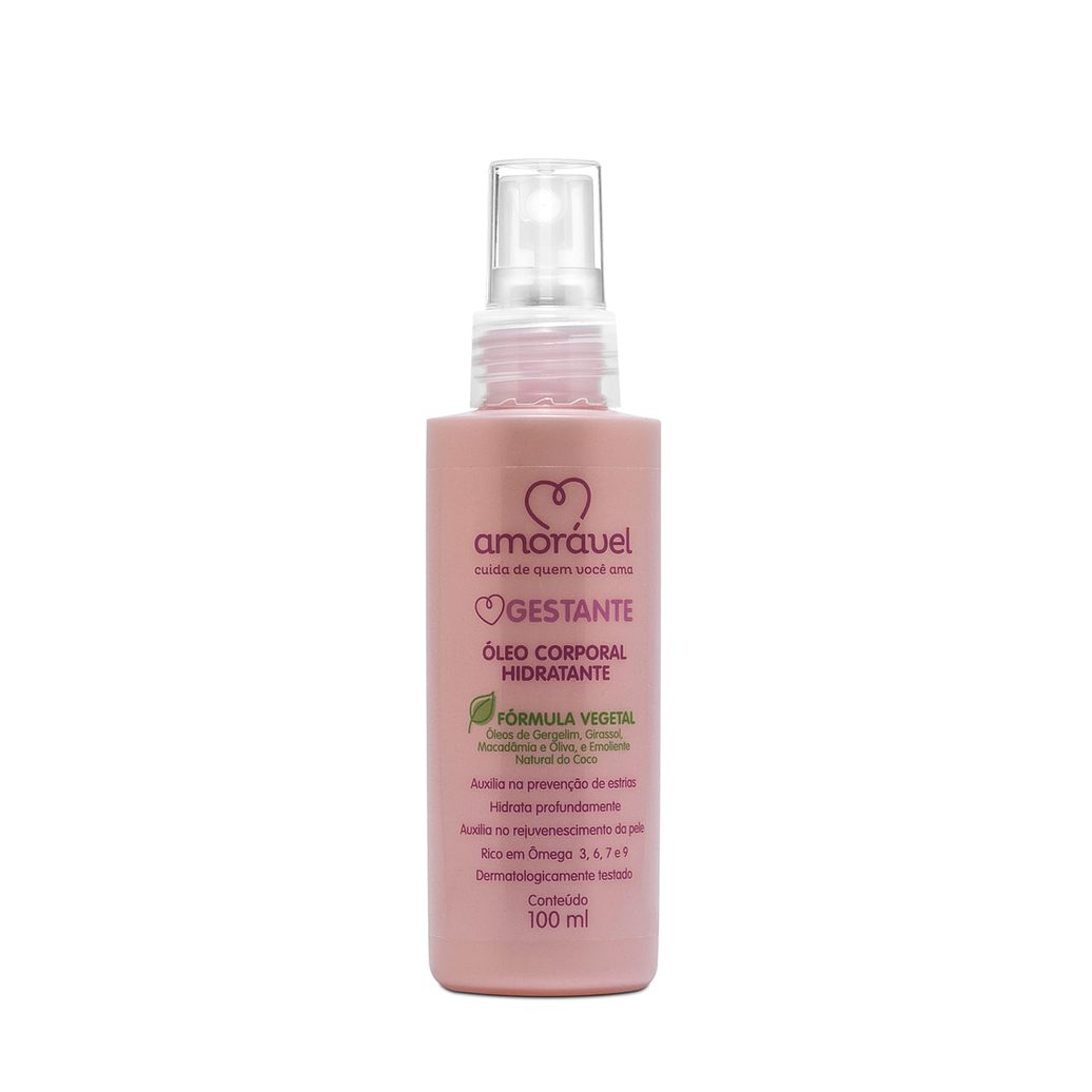 Óleo corporal Hidratante amorável Para estrias 100ml