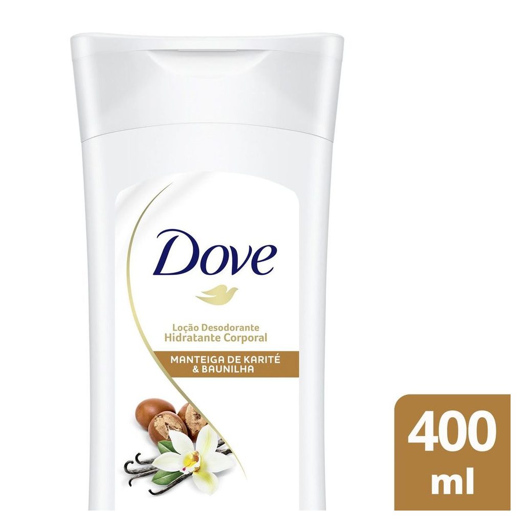 Loção Corporal Dove Nutrição Intensiva com Manteiga de Karité e Baunilha 400ml