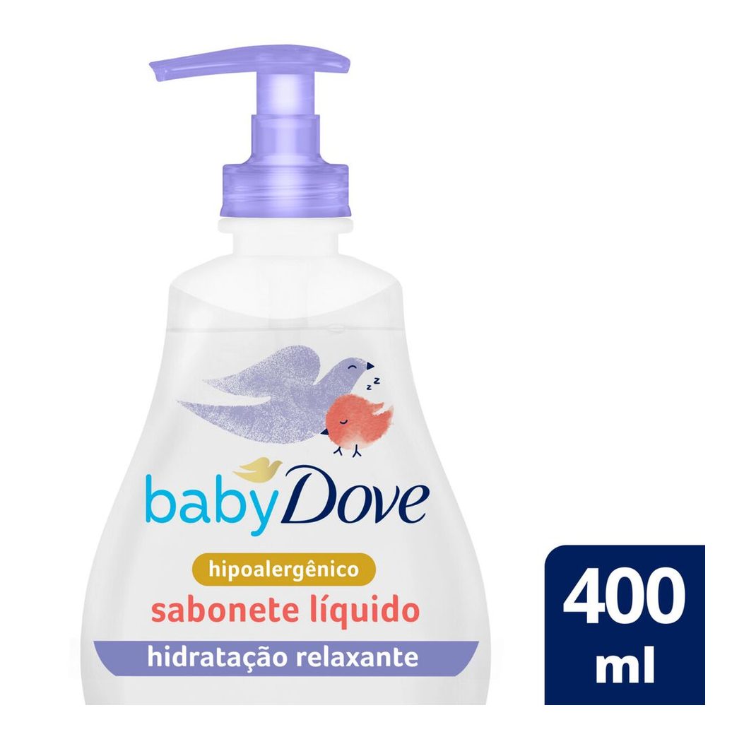 Sabonete Líquido Infantil Baby Dove Hidratação Relaxante Hora de Dormir 400ml