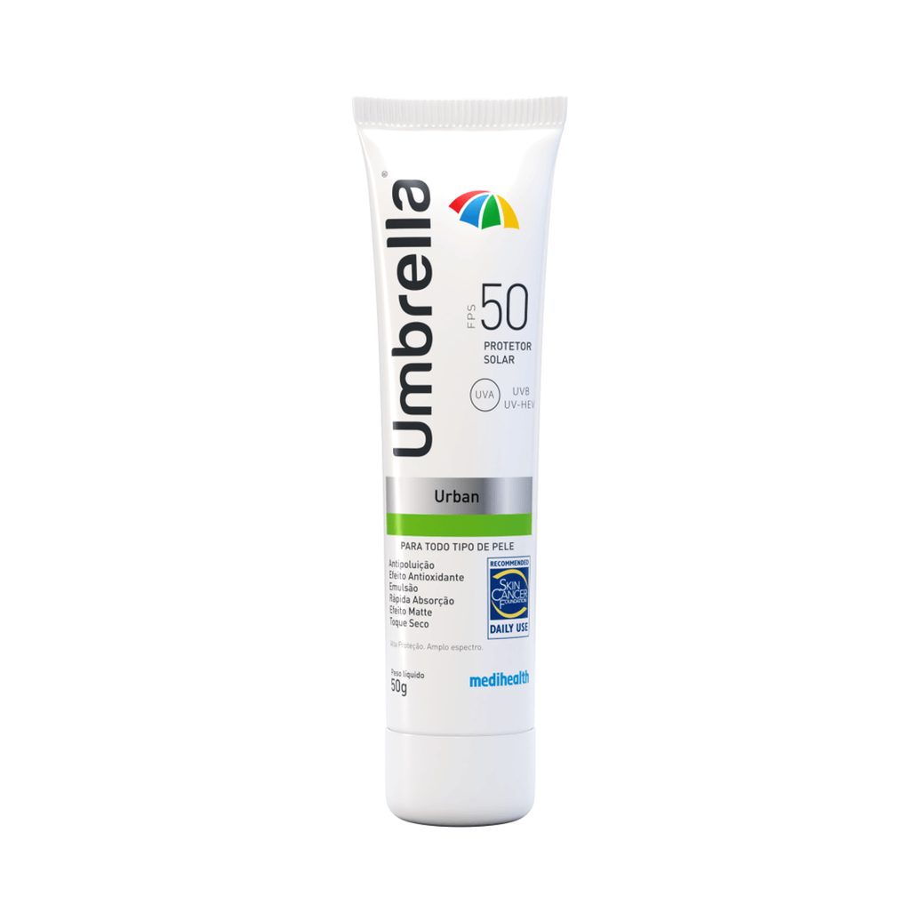 Umbrella Urban Antipoluição Para Todos Os Tipos De Pele Fps50 50g