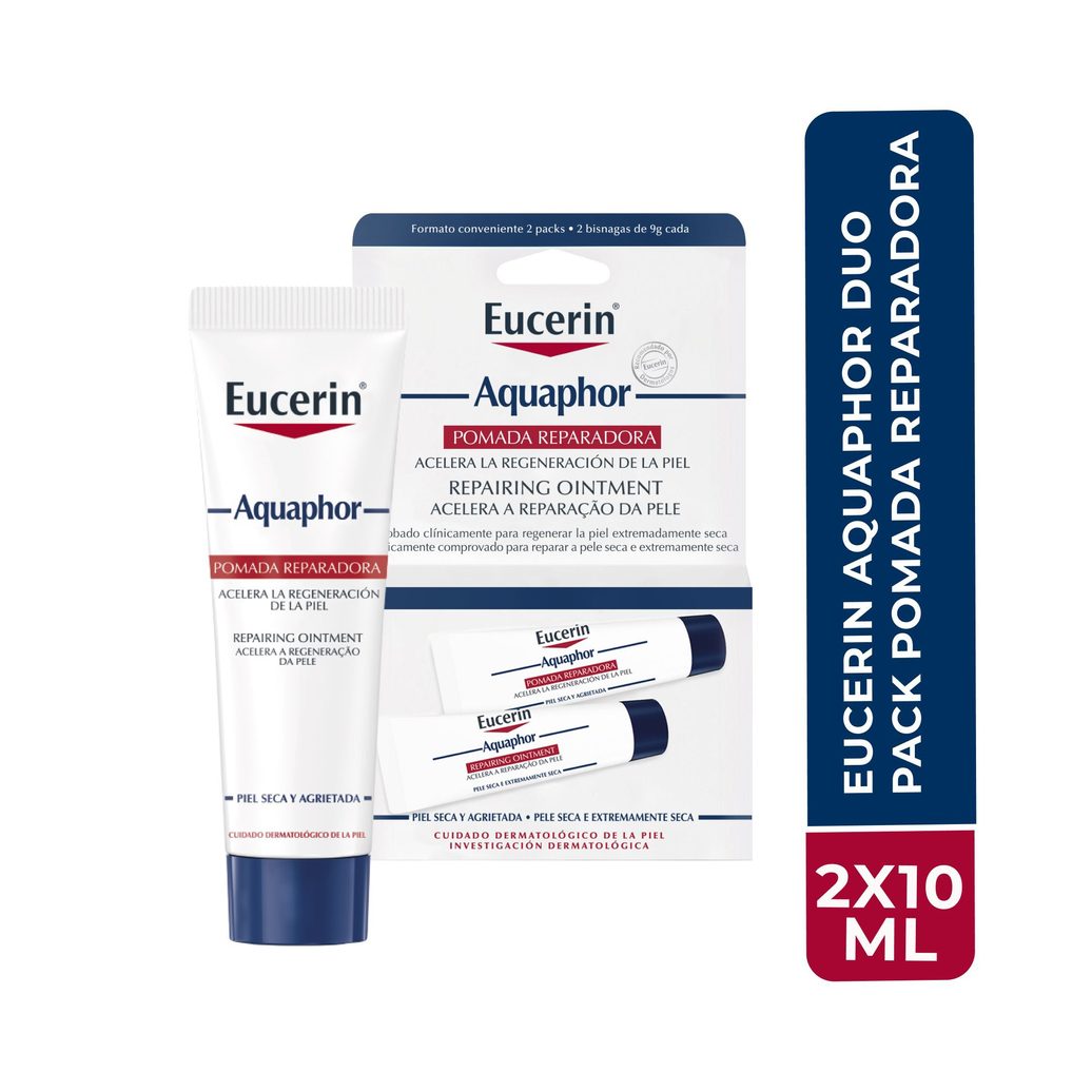 Kit Pomada Reparadora Eucerin Aquaphor Duo Pack 9g 2 Unidades