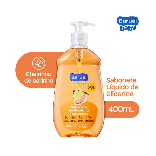 Sabonete Líquido Infantil Baruel Baby Glicerina 400ml