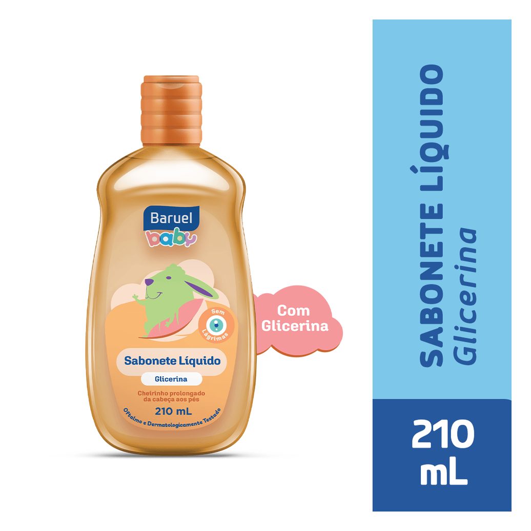 Sabonete Líquido Infantil Baruel Baby Glicerina 210ml