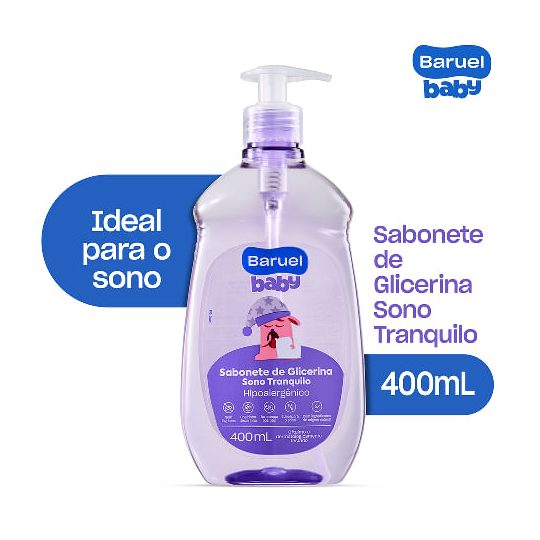 Sabonete Líquido Infantil Baruel Baby Sono Tranquilo Sem Lágrimas +6 meses 400ml