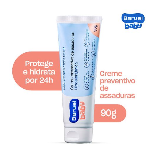 Pomada para Assadura Baruel Baby Óleo de Amêndoas Hipoalergênica 90g