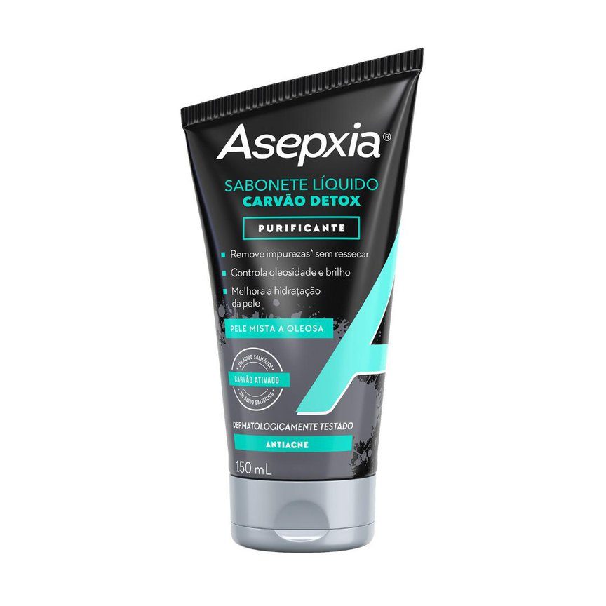 Sabonete Líquido Facial Asepxia Limpeza Profunda Antioleosidade Ácido Salicílico 2% 150ml