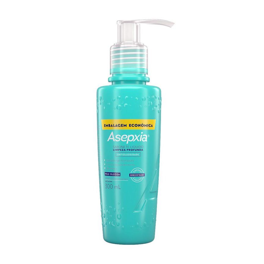 Sabonete Líquido Facial Asepxia Limpeza Profunda Antioleosidade Ácido Salicílico 2% 300ml