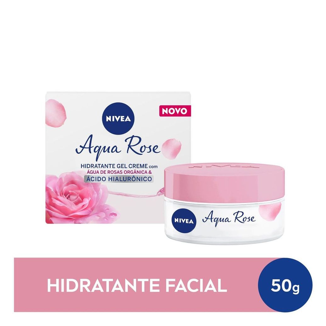 Creme Facial Nivea Aqua Rose Hidratante em Gel 50ml