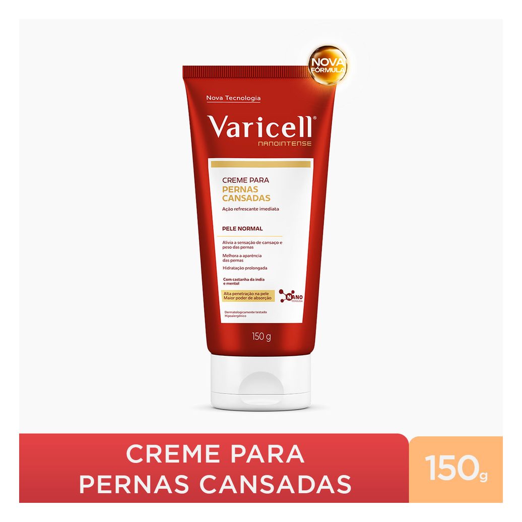 Creme Corporal Varicell Alívio para Pernas Cansadas e Varizes 150g
