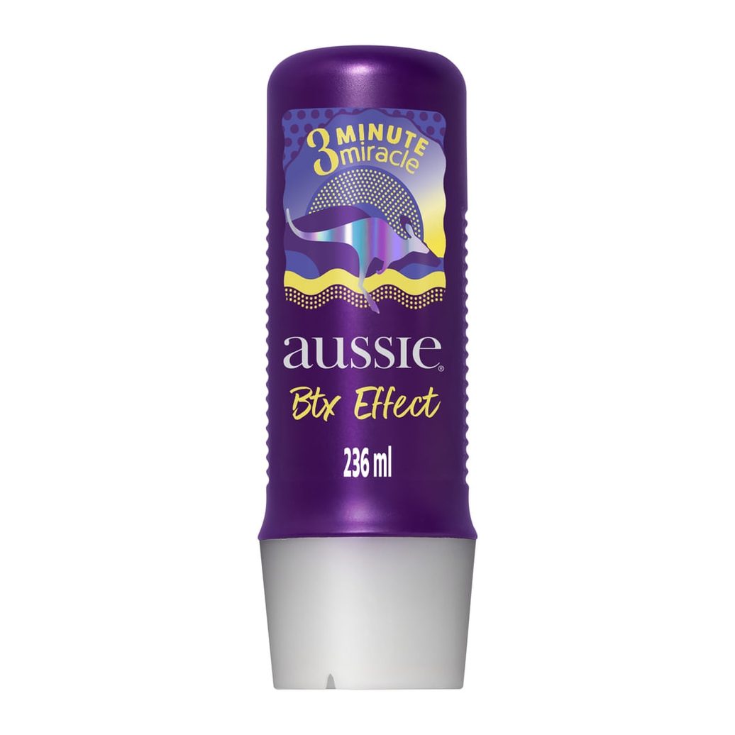 Creme de Tratamento Capilar Aussie 3 Minutos Milagrosos Btx Effect Fios Nutridos e Alinhados 236ml