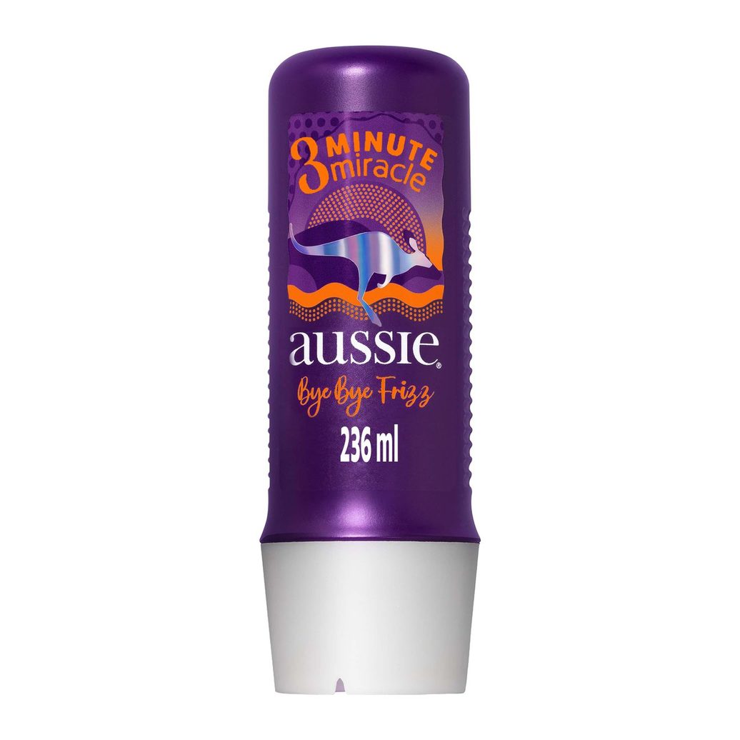 Creme de Tratamento Capilar Aussie 3 Minute Miracle Bye Bye Frizz Maciez e Brilho 236ml