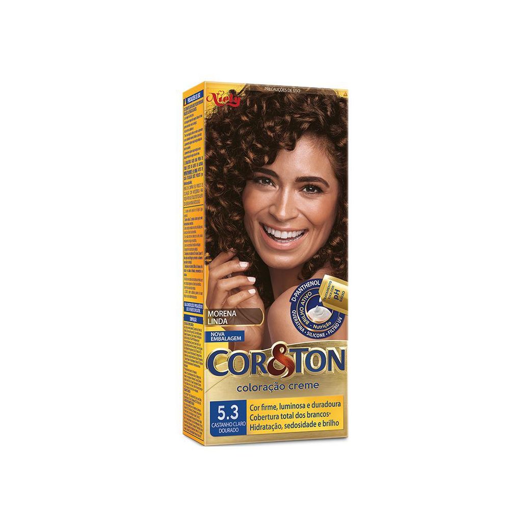 Tintura Niely Gold Castanho Claro Dourado 5.3