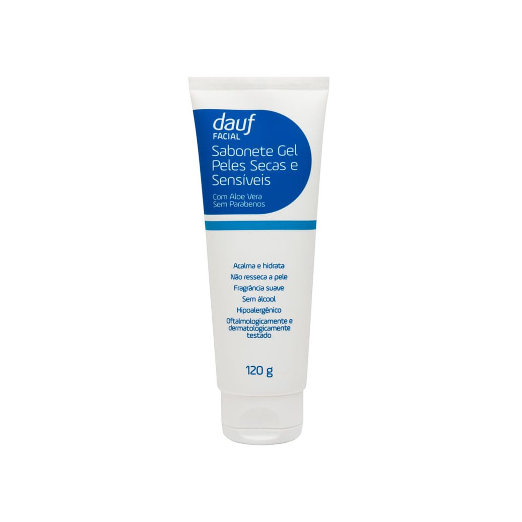 Sabonete Dauf Facial Gel Peles Secas E Sensiveis 120g
