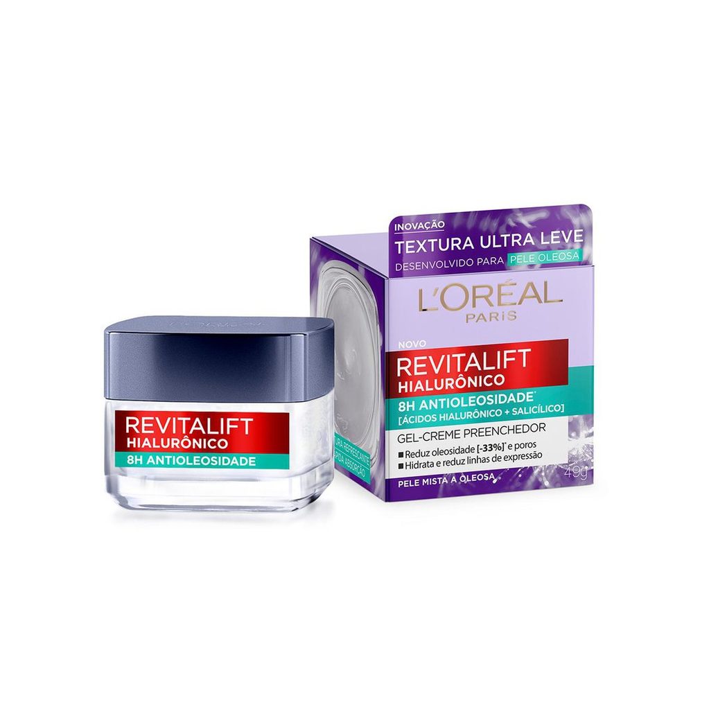 Creme Facial L'Oréal Paris Revitalift Hialurônico Antioleosidade 49g