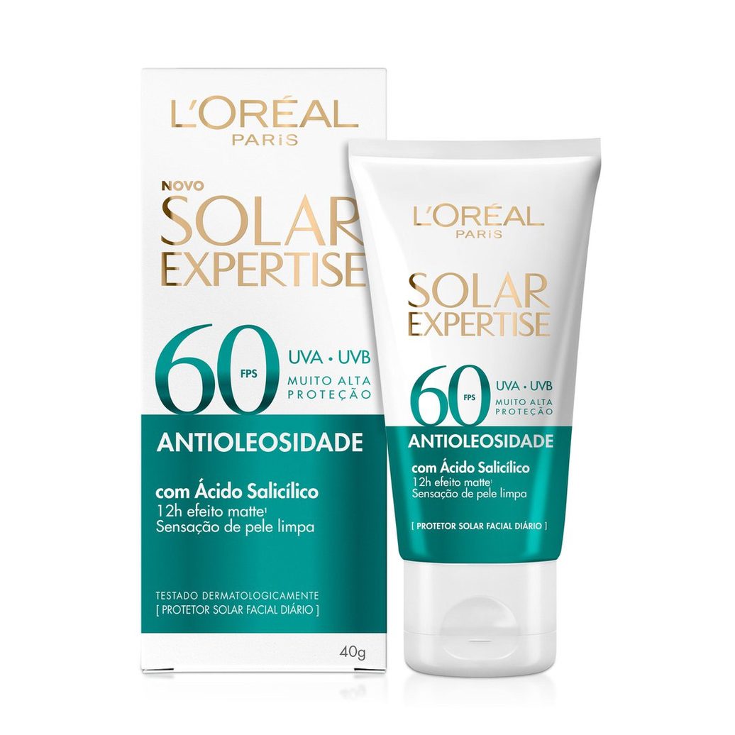 Protetor Solar Facial Solar Expertise Antioleosidade FPS60 40g